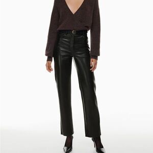 Aritzia Black High-Waisted Pants